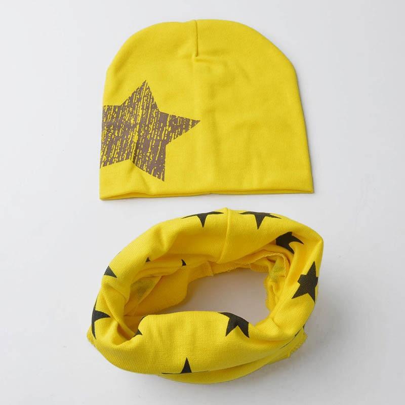 Winter Autumn Baby Hat Scarf Set Newborn Baby Bonnet Soft Cotton Warm Cap Kids Children With Scarf Stevvex