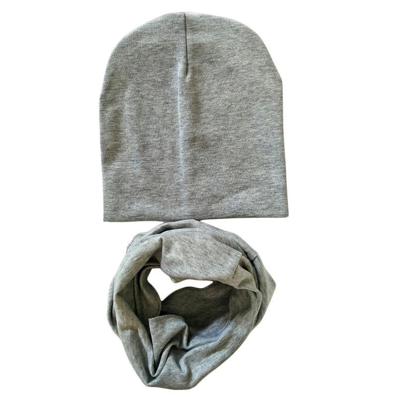 Winter Autumn Baby Hat Scarf Set Newborn Baby Bonnet Soft Cotton Warm Cap Kids Children With Scarf Stevvex