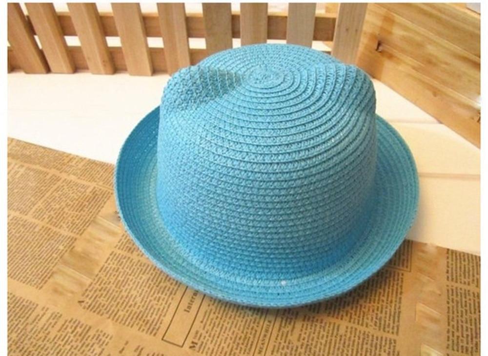 Elegant Summer Baby Hat Cap Children Breathable Straw Hat Kids For Boys and Girls Hats With cat ears Stevvex