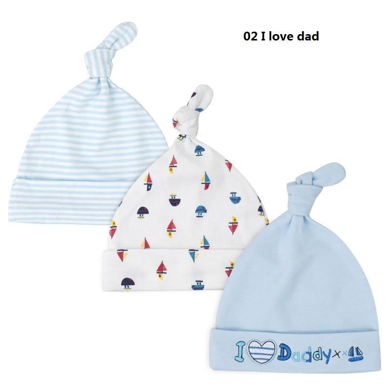 Printed Baby Hats & Caps For Newborn Baby Accessories In Elegant Modern Design Set Of 3PCS For Baby Kids Stevvex