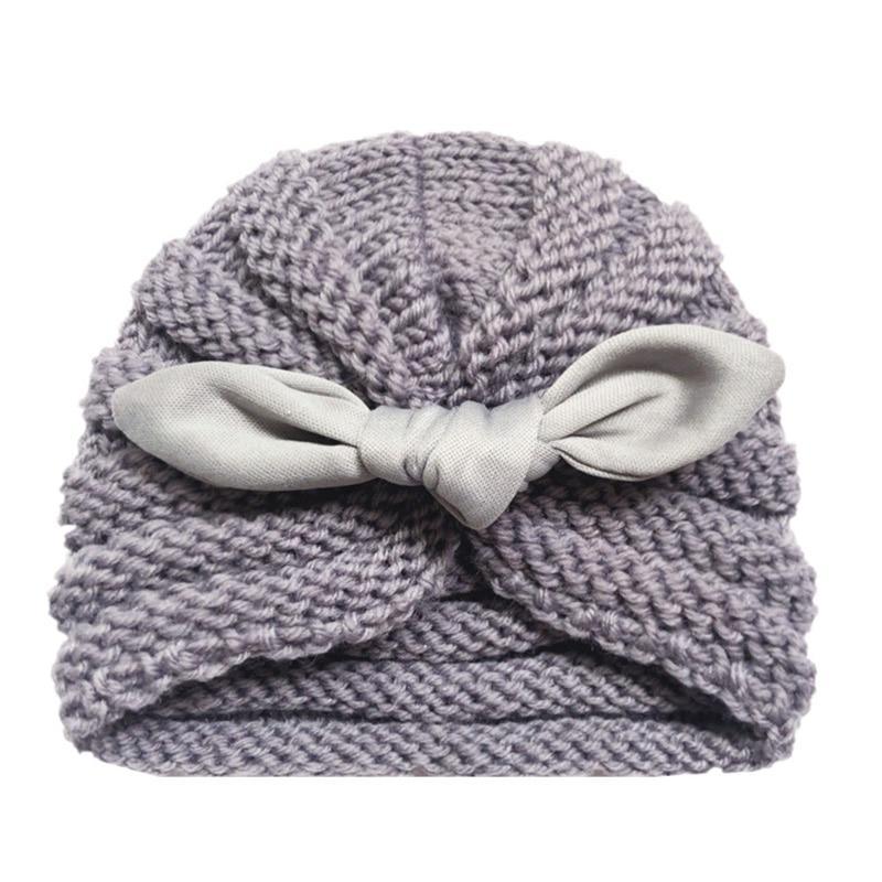 Handmade Knitted Winter Baby Hat for Girls Candy Color Enfant Baby Beanie Turban Hats Newborn Baby Cap Stevvex