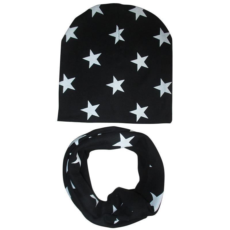 Modern Children Hat Scarf Set Camouflage Print Cotton Baby Beanie Collar for Baby Boy/Girl Cap Kids Warm Hats Scarves Design Stevvex