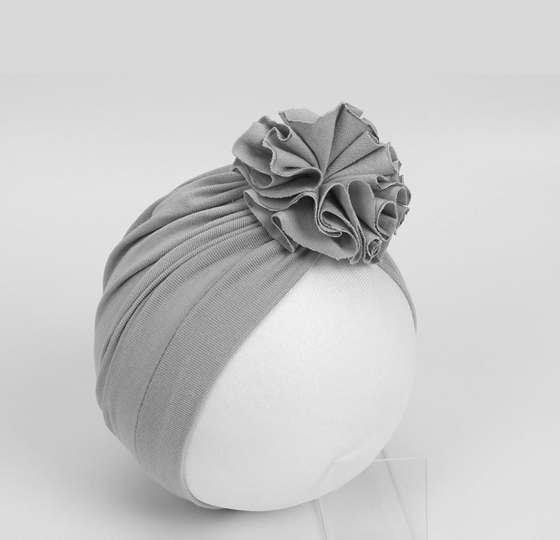 New Fashion Elegant Flower Baby Hat Newborn Elastic Baby Turban Hats for Girls In Modern Design Stevvex