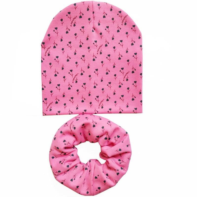 Modern Cartoon Cotton Baby Hat Winter Baby Girls Hat Newborn Boys Hats Kids Cap Scarf Set Children Beanies For Kids With Scarf Stevvex