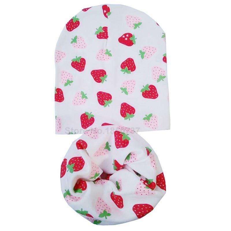 Modern Cartoon Cotton Baby Hat Winter Baby Girls Hat Newborn Boys Hats Kids Cap Scarf Set Children Beanies For Kids With Scarf Stevvex
