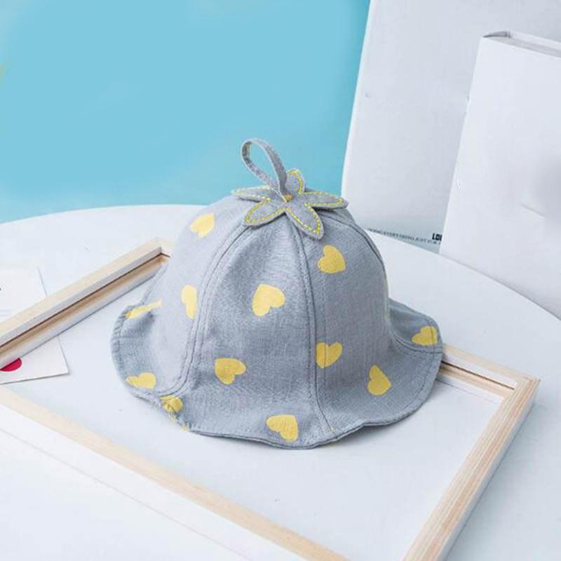 Lovely Baby Hat Soft Cotton Bucket Hat For Baby Boys and Girls Cartoon Bear Star Prints Cap Kids Fishing Hat Stevvex