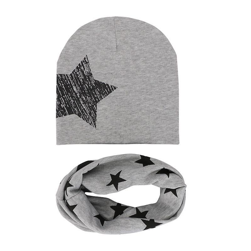 Modern Children Hat Scarf Set Camouflage Print Cotton Baby Beanie Collar for Baby Boy/Girl Cap Kids Warm Hats Scarves Design Stevvex
