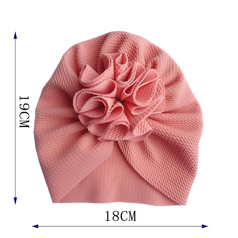 Elegant Flower Baby Hat Toddler Turban Head wraps Kids Bonnet Hat Newborn Baby Hat For Baby Girls Stevvex
