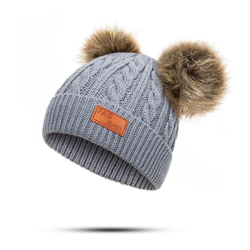 Luxury Baby Hat Pompon Hat Knitted Cute Cap For Girls & Boys Casual Solid Color Girls Baby Style In Great New Modern Trend Design Stevvex