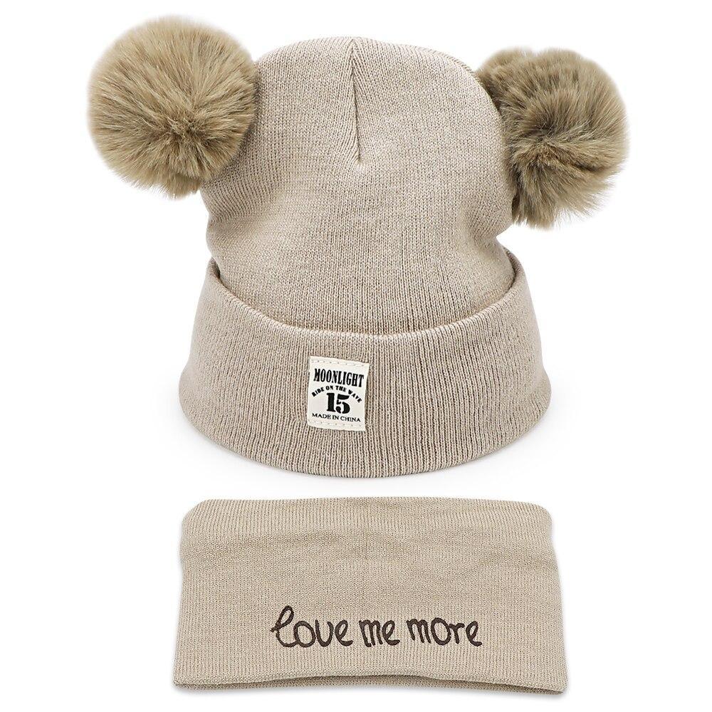 Winter Children Hat Bonnet Enfant Knitted Cute Baby Cap For Girls Boys 0-24 Months For Kids In Modern Bear Design Stevvex