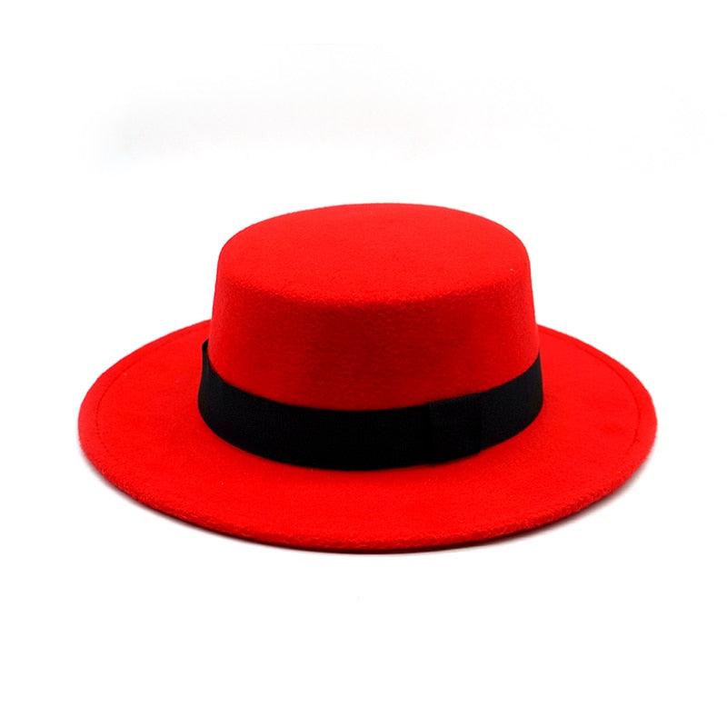 One Size Winter Autumn Cotton Women Men Fedoras Lady Retro Wide Brim  Hat Belt Fedora Hat Top Lightweight Caps Everyday Wear Hats Summer Sun Hat Stevvex