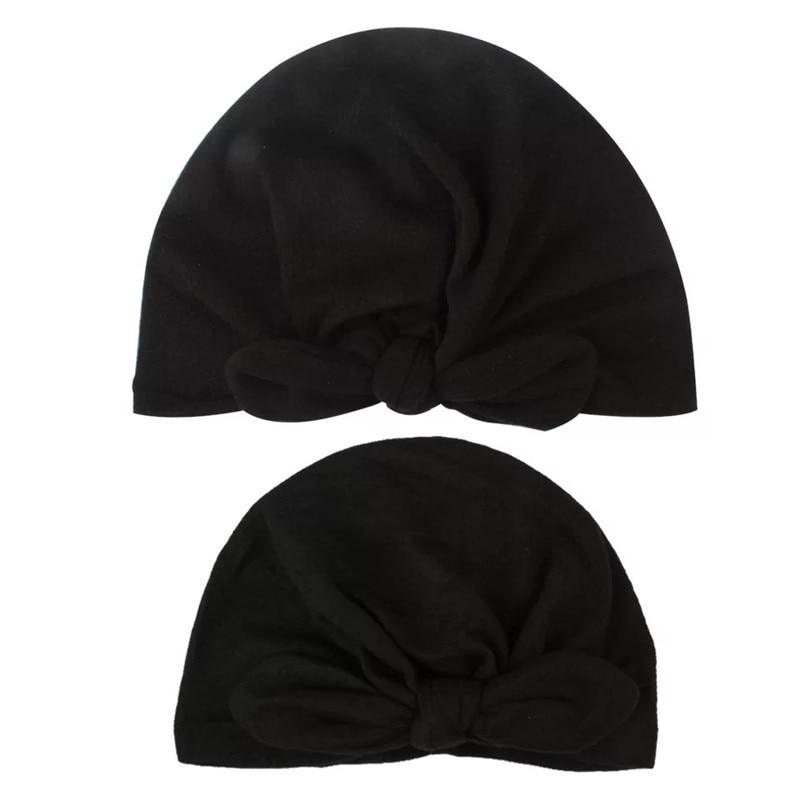 Modern Mom&Baby Turban Mother Baby Hat Headbands Mom Daughter Bow Knot Caps Print Solid Parent-Child Hair Accessories Stevvex