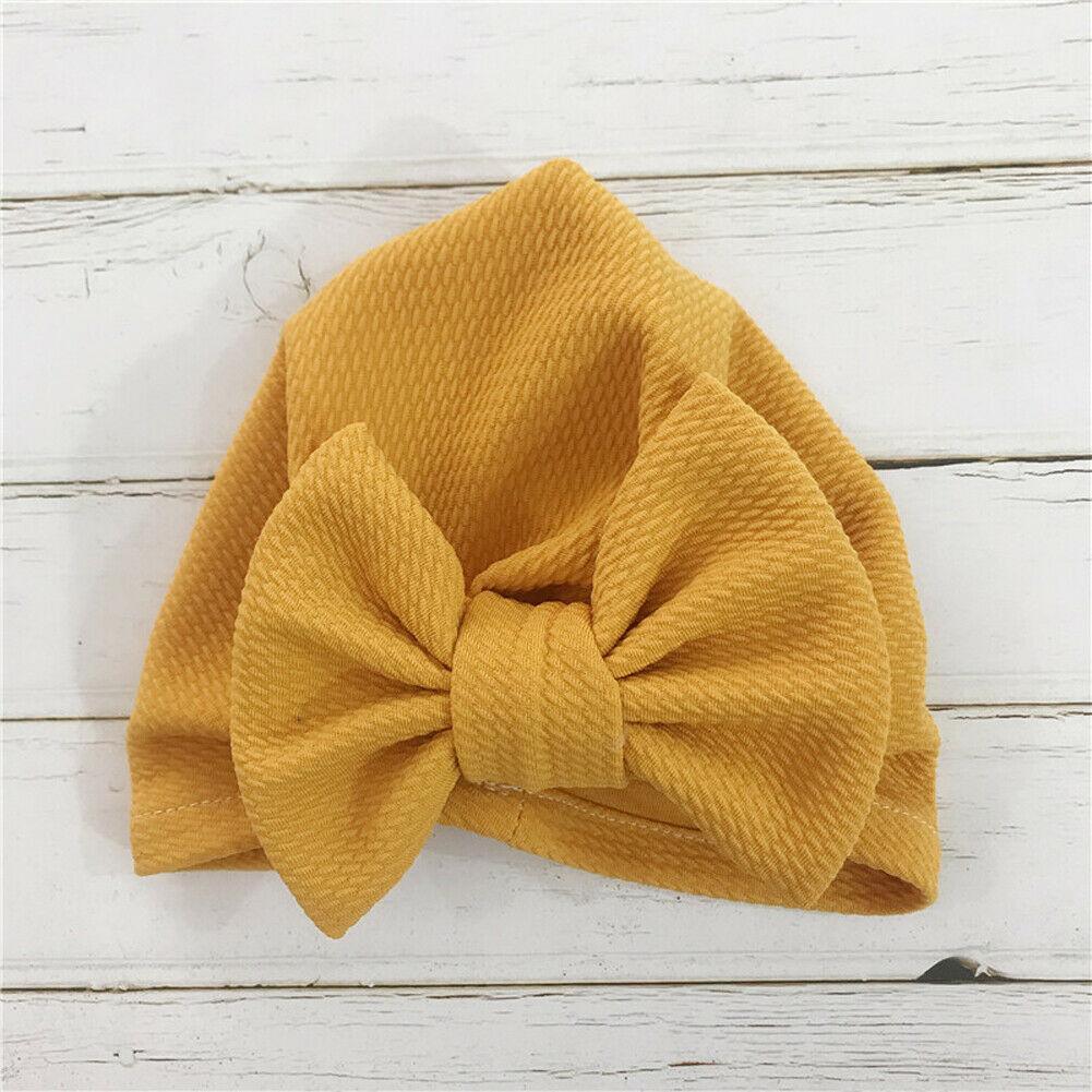 Elegant Winter Autumn Baby Girls Hat Big Bow Cotton Wool Knitted Thick Warm Baby Hat For Girls Stevvex