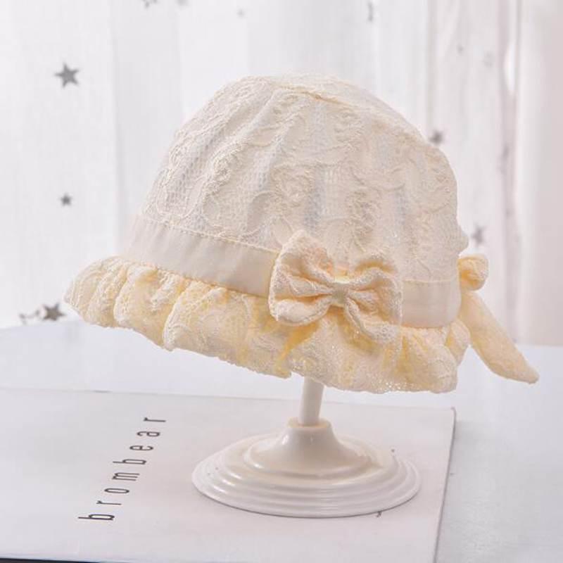 Retro Vintage Newborn Baby Cotton Baby Girl Hat Cap Princess Infant Toddler Baby Bonnet Girls Summer Sun Hat For Girls Stevvex