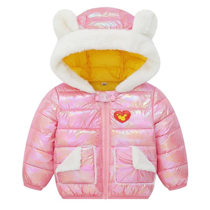 Shiny Modern Luxury Speciall Designed Winter Outerwear Hooded Coat & Jacket Winter Fashion Kids clothing Models For  Babies and Girls 3-24 Months Stevvex