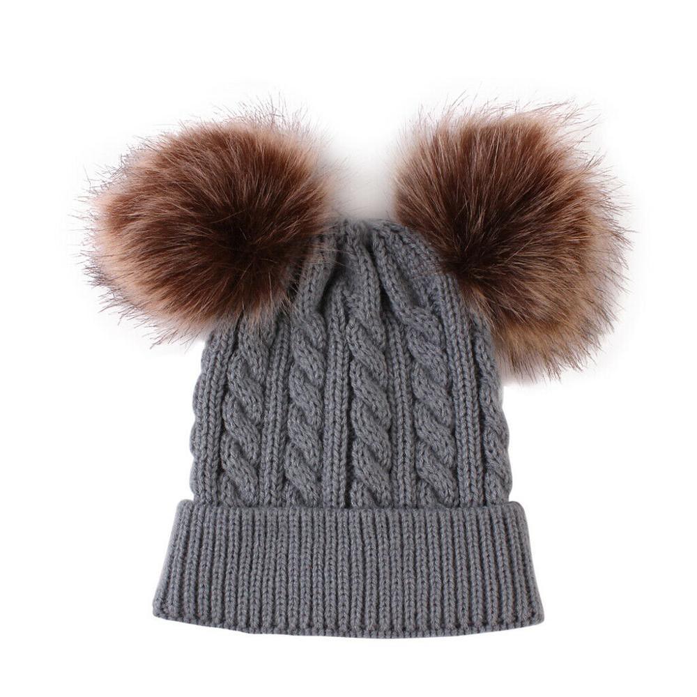 Trend Cute Newborn Baby Winter Warm Hats Infant Kids Girls Boys Knit Hat With Pompom Ball Beanie Caps For Girls Stevvex
