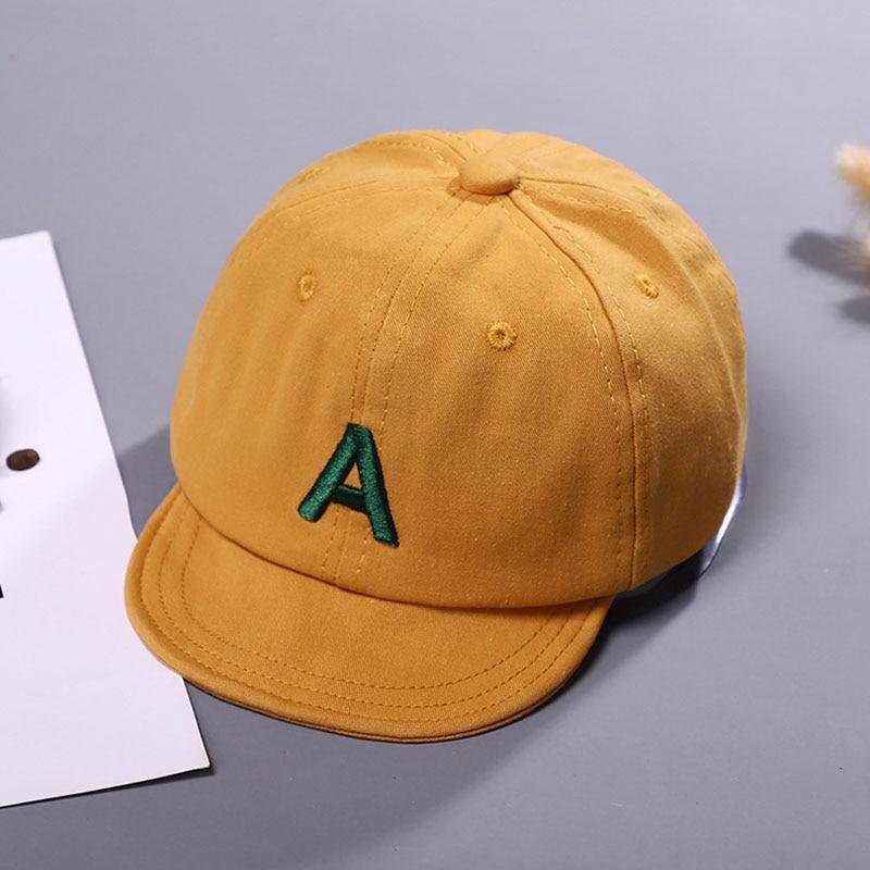 Cotton Baby Adjustable Letter Baseball Caps For Boys & Girl Hats Children Snapback Hip-Hop Sun Hat In Modern Style Stevvex