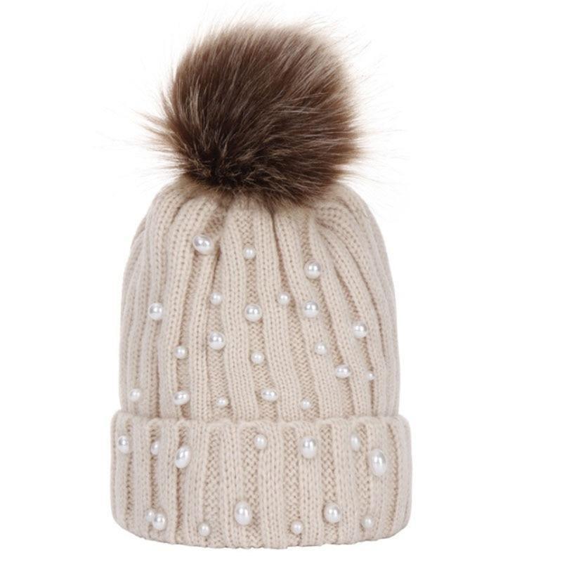 Luxury Baby Kids Pompom Newborn Baby Hat Cap Knitted Warm Hats With Rhinestone for Baby Girl/Boy Beanie Soft Toddler Hat Stevvex