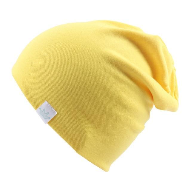 Cute Solid Knitted Cotton Hats Cap for Newborn Baby Autumn Winter Warm Style Caps for Boys Stevvex
