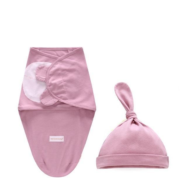 Newborn Wrapping Swaddle Baby Envelop Wrap Blanket Baby Hat Sleeping Bag Set Sleep Bag Stevvex
