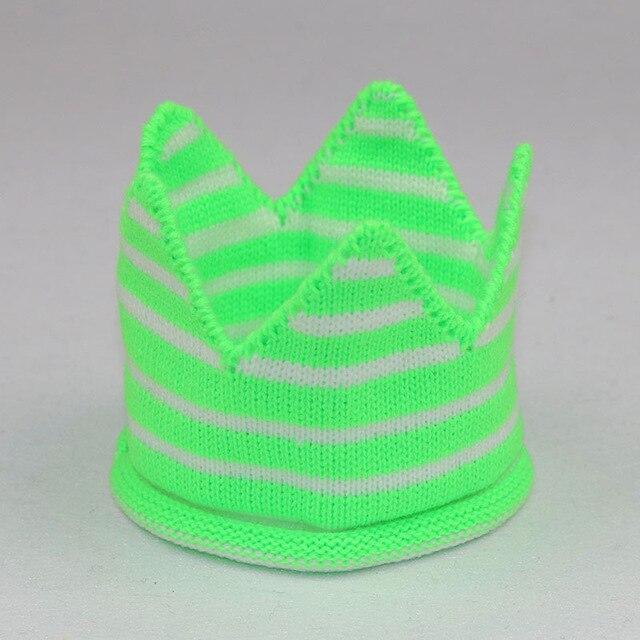 Modern Luxury New Trend  Baby Hat Girls and Boys Crown Knitted Cap Toddler Empty Top Hats Newborn Design Woolen Yarn Bonnet For Kids Stevvex