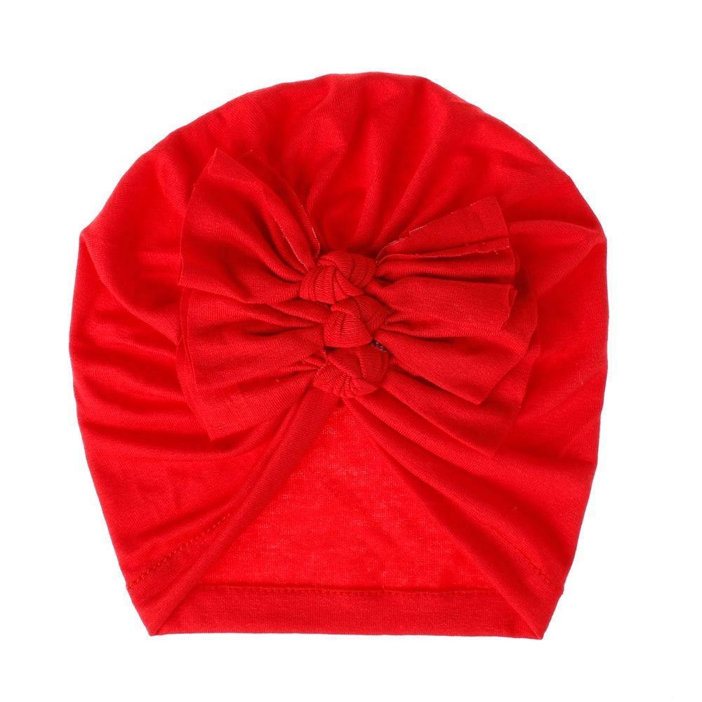 Modern Handamde Toddler Baby Boys& Girls Turban Head Wrap Beanie Cotton Hat Solid Cap Headband For Kids Stevvex