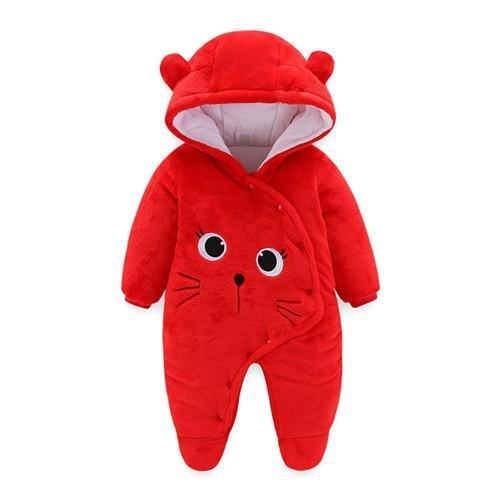 Newborn Winter Hoodie Baby Rompers Outwear Infant Baby Jumpsuit 3M -12M For Girls and Boys Winter Romper Stevvex