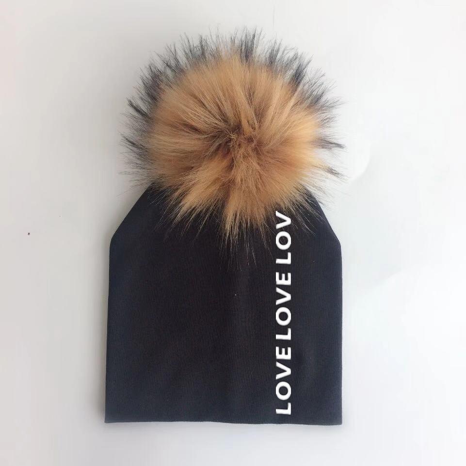 Newborn Kids Cotton Hats Cap With Pom Children's Hat Boy Accessories Toddler Caps Stevvex