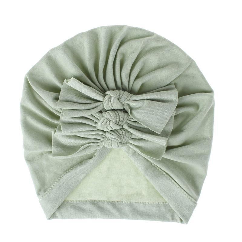 Modern Turban Baby Girls Bow Turban Hats Cotton Kids Beanie Children Hats Accessories For Girls Baby Stevvex