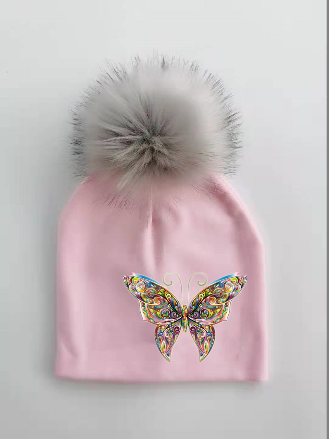 Fashion Baby Cap With Butterfly Toddlers Infant Bonnet Baby Hat For Boys and Girls Travel Hat Cap Stevvex
