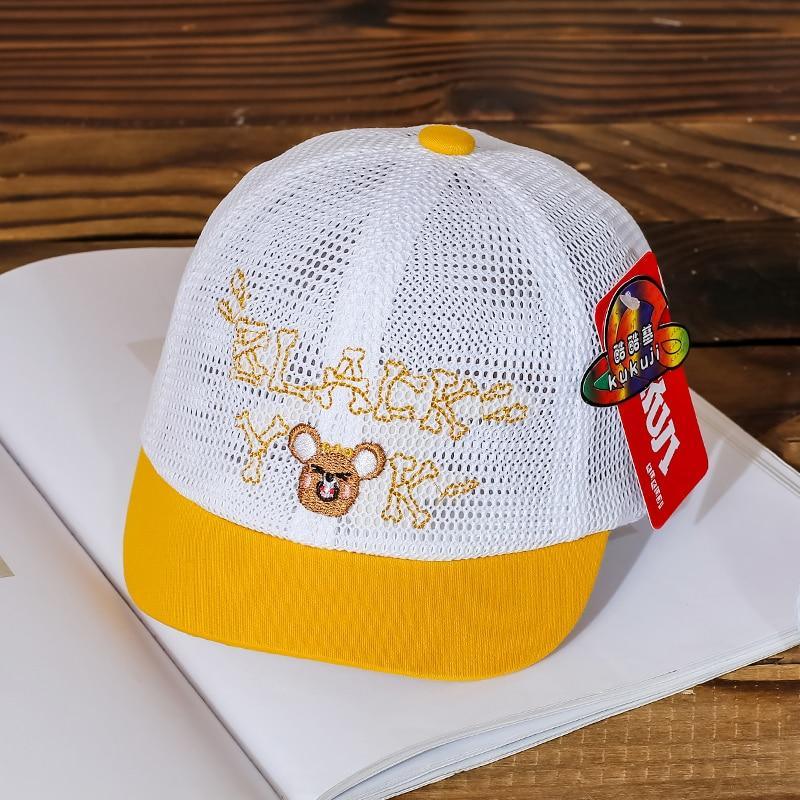 Luxury Summer Newborn Baby Sun Hat Cotton Beret Hat Cartoon Striped Bear Snapback Baseball Cap Baby Hats For girls and Boys Kids Stevvex
