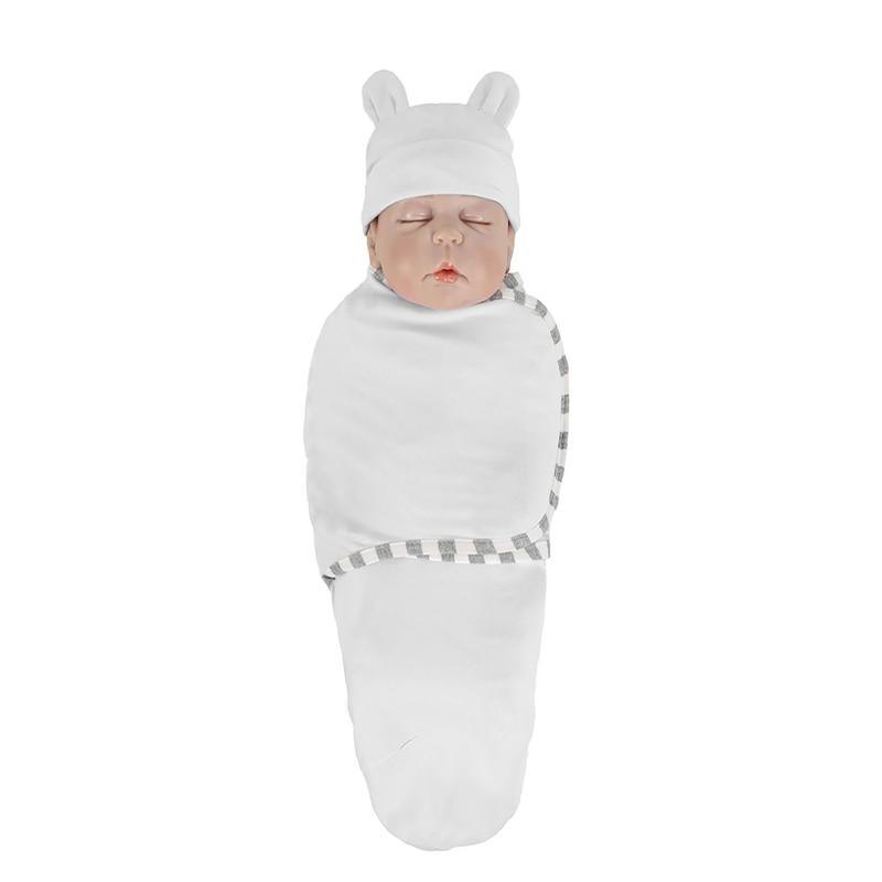 Muslin Swaddle Newborn Organic Cotton Blanket Extract Envelope Baby Sleeping Things Bedding for Boys Girls with a Hat Blanket Bag Stevvex
