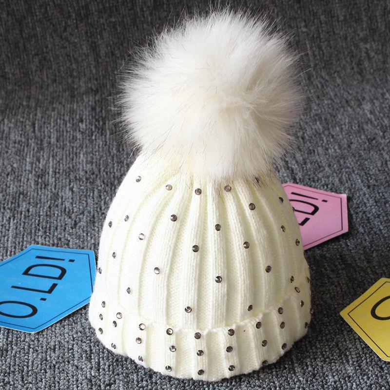 Trend Cute Newborn Baby Winter Warm Hats Infant Kids Girls Boys Knit Hat With Pompom Ball Beanie Caps For Girls Stevvex