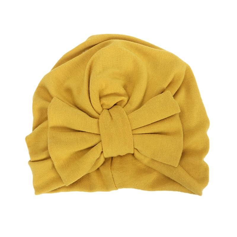 Modern Trend Stylish Baby Hat for Girls Big Bow Turban Baby Cap Accessories In Great Design Stevvex