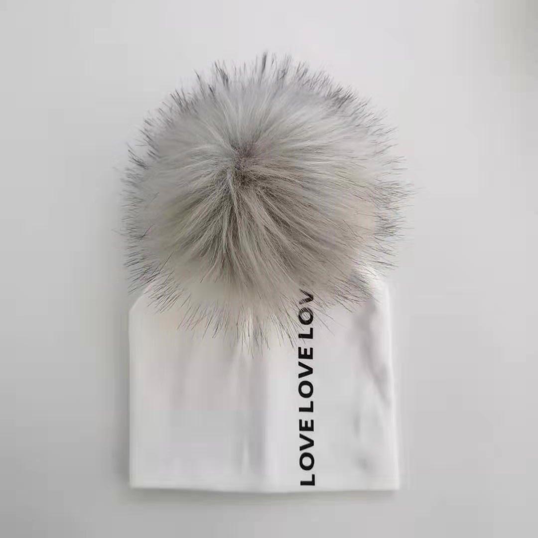 Newborn Kids Cotton Hats Cap With Pom Children's Hat Boy Accessories Toddler Caps Stevvex