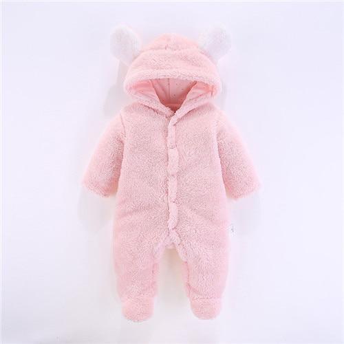 Newborn Winter Hoodie Baby Rompers Outwear Infant Baby Jumpsuit 3M -12M For Girls and Boys Winter Romper Stevvex