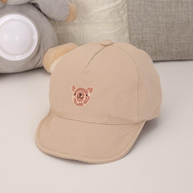 Luxury Summer Newborn Baby Sun Hat Cotton Beret Hat Cartoon Striped Bear Snapback Baseball Cap Baby Hats For girls and Boys Kids Stevvex