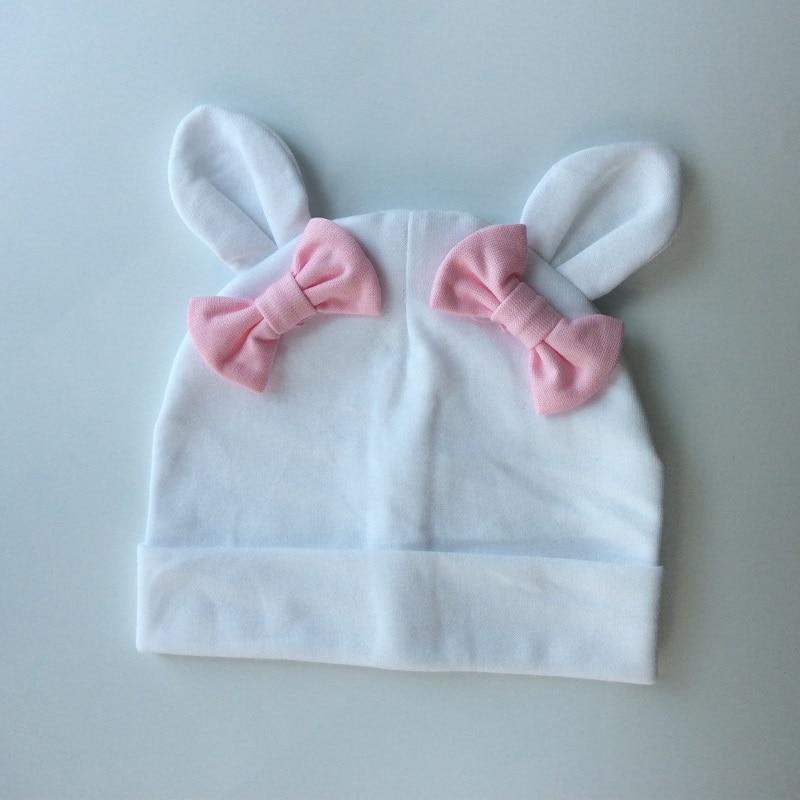 Baby Girl Hat Rabbit Ear Hat For Girls Cotton Bow Knot Children's Cap Toddler Kids Hats Cartoon Hats Stevvex