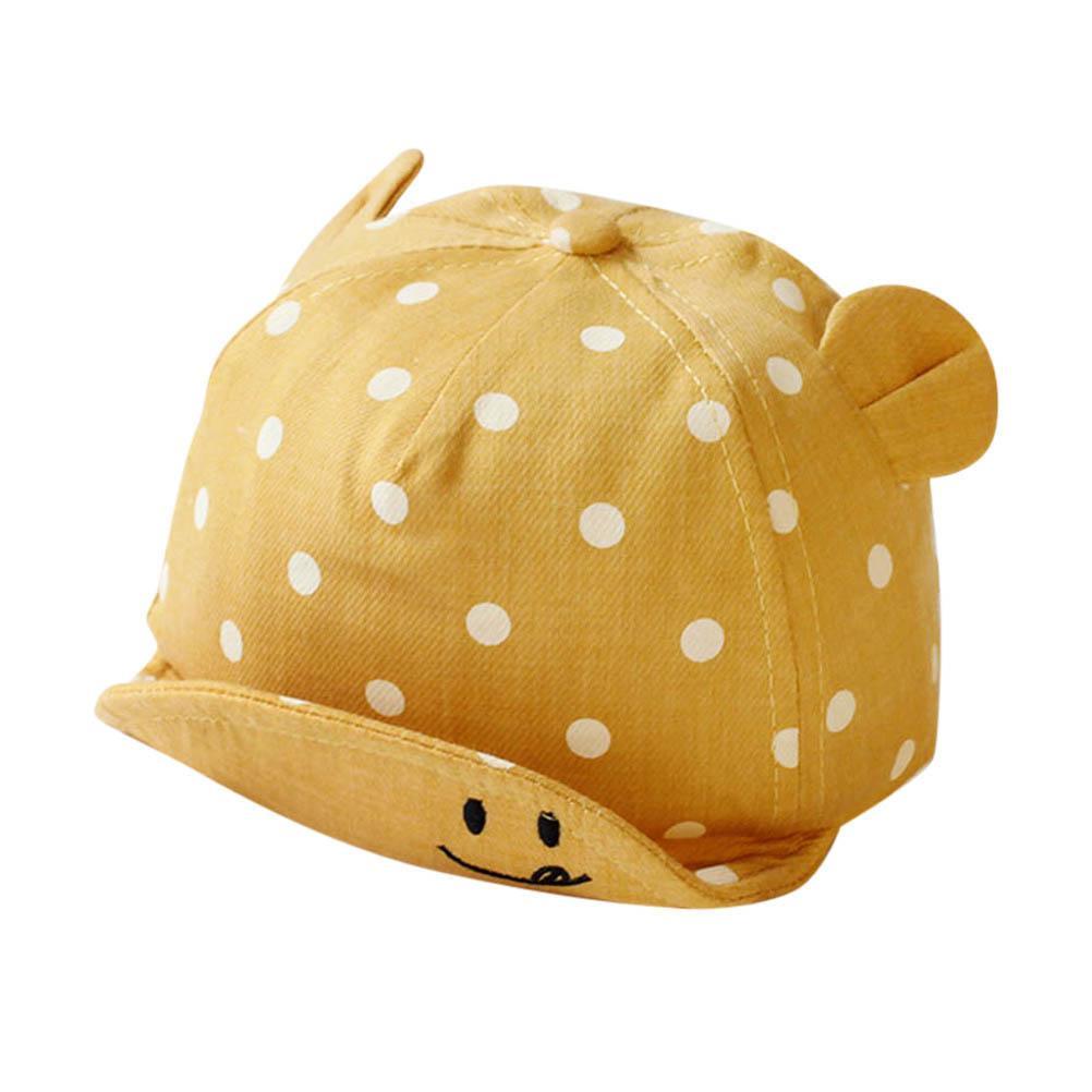 Modern Children Cute Sun Hat Polka Dot Baby Hat Girl Boy Sun Hat With Ears Baseball Cap For Boys Kids Stevvex