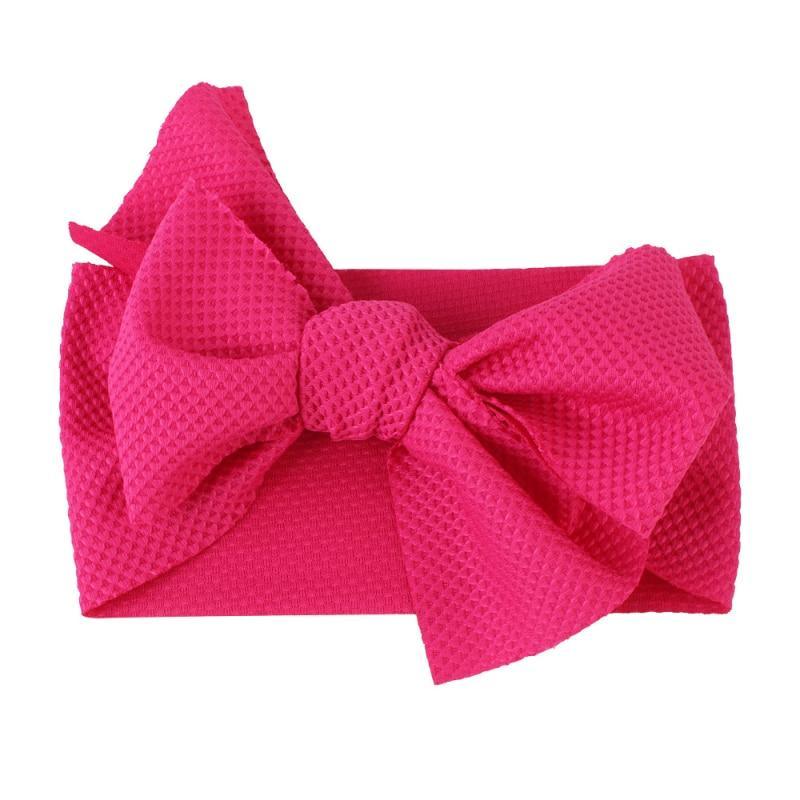 Elastic Candy Solid Color Head Wrap Newborn Head bands Bowknot Bows for Baby Girl Hair Accessories Stevvex