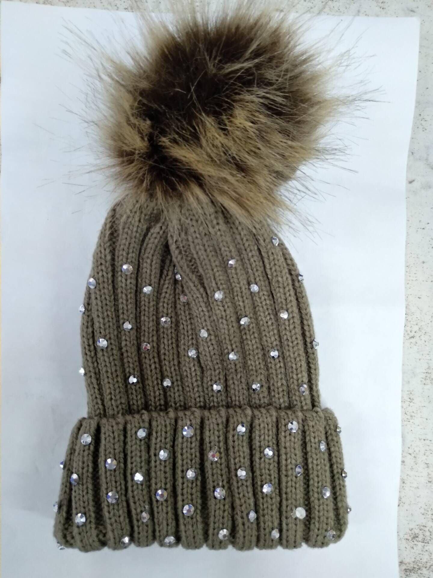 Fashion TrendBaby Girls Lovely Winter Warm Fur kintted Pompom Beanies Cap For Winter In Elegant Style Stevvex