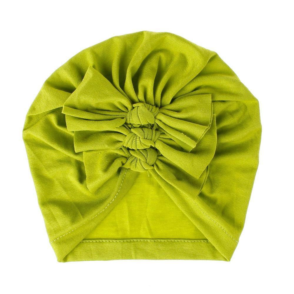 Modern Handamde Toddler Baby Boys& Girls Turban Head Wrap Beanie Cotton Hat Solid Cap Headband For Kids Stevvex