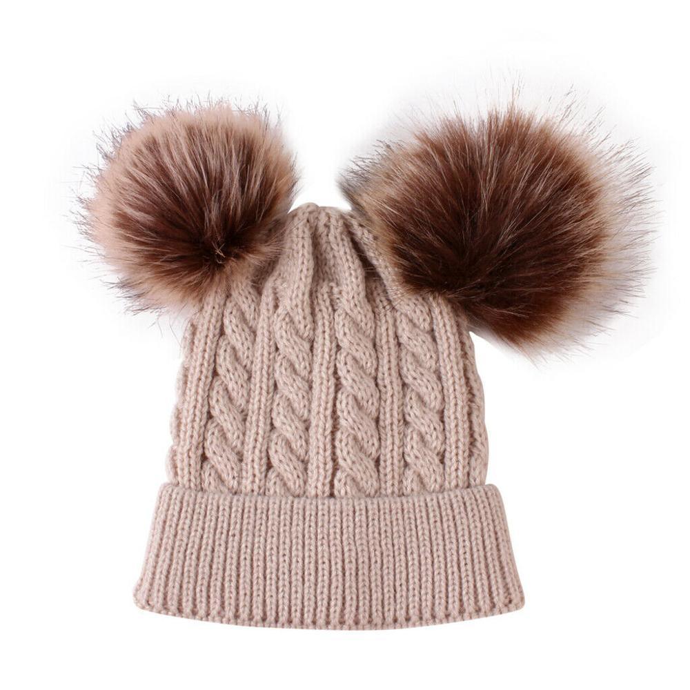 Trend Cute Newborn Baby Winter Warm Hats Infant Kids Girls Boys Knit Hat With Pompom Ball Beanie Caps For Girls Stevvex