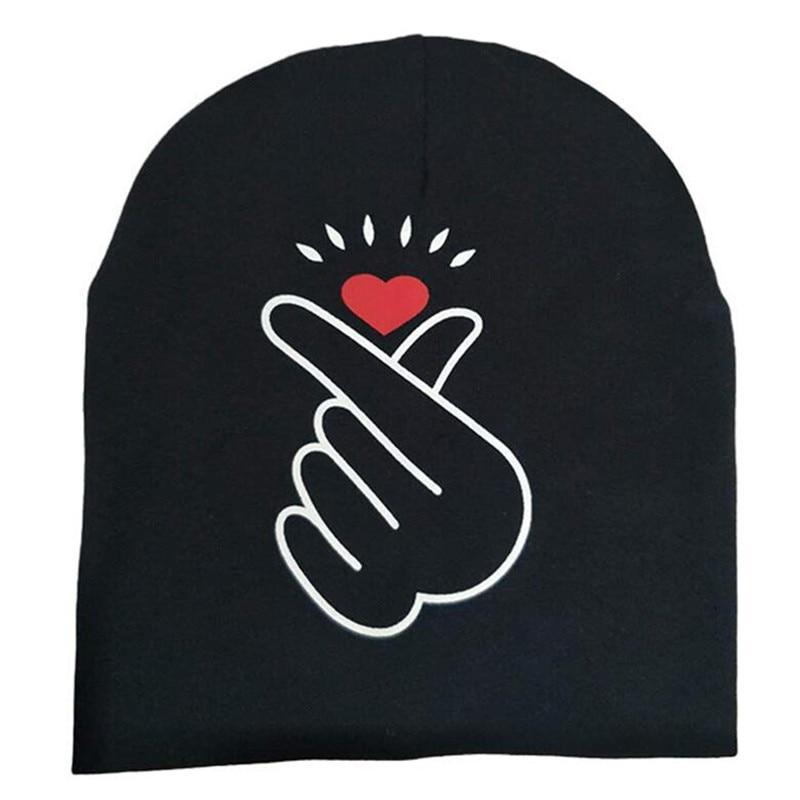 Modern Baby Hat Cute Ear Cotton Girls Cap Scarf Infant Hats Finger love Kids Boys Knitted Cap Winter hat I love mama/pap  Cap Stevvex