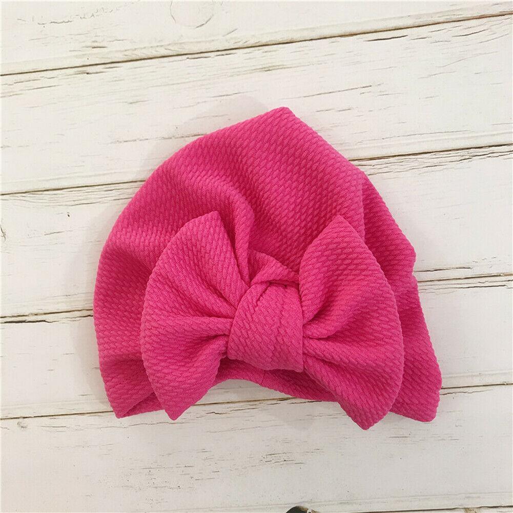 Elegant Winter Autumn Baby Girls Hat Big Bow Cotton Wool Knitted Thick Warm Baby Hat For Girls Stevvex