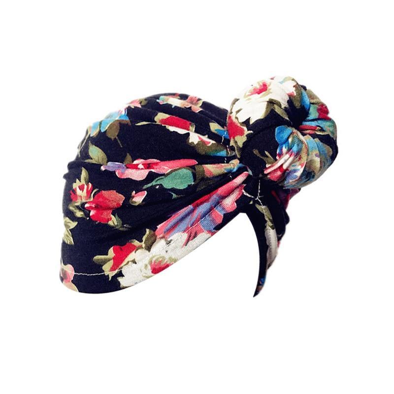 Luxury Modern Newborn Infant Baby Girl Boy and Mom Turban Hat Bows Flower Head Wrap Leopard Hat Cotton Cap For Parent-child Stevvex