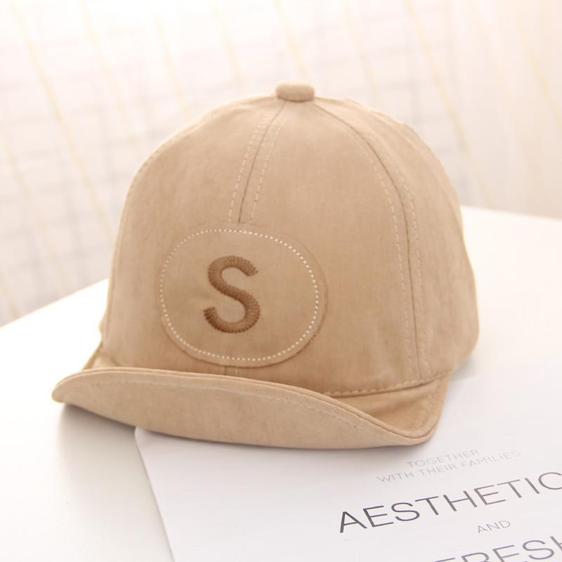 Cotton Baby Adjustable Letter Baseball Caps For Boys & Girl Hats Children Snapback Hip-Hop Sun Hat In Modern Style Stevvex