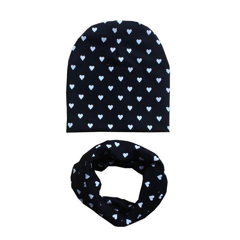 Modern Children Hat Scarf Set Camouflage Print Cotton Baby Beanie Collar for Baby Boy/Girl Cap Kids Warm Hats Scarves Design Stevvex