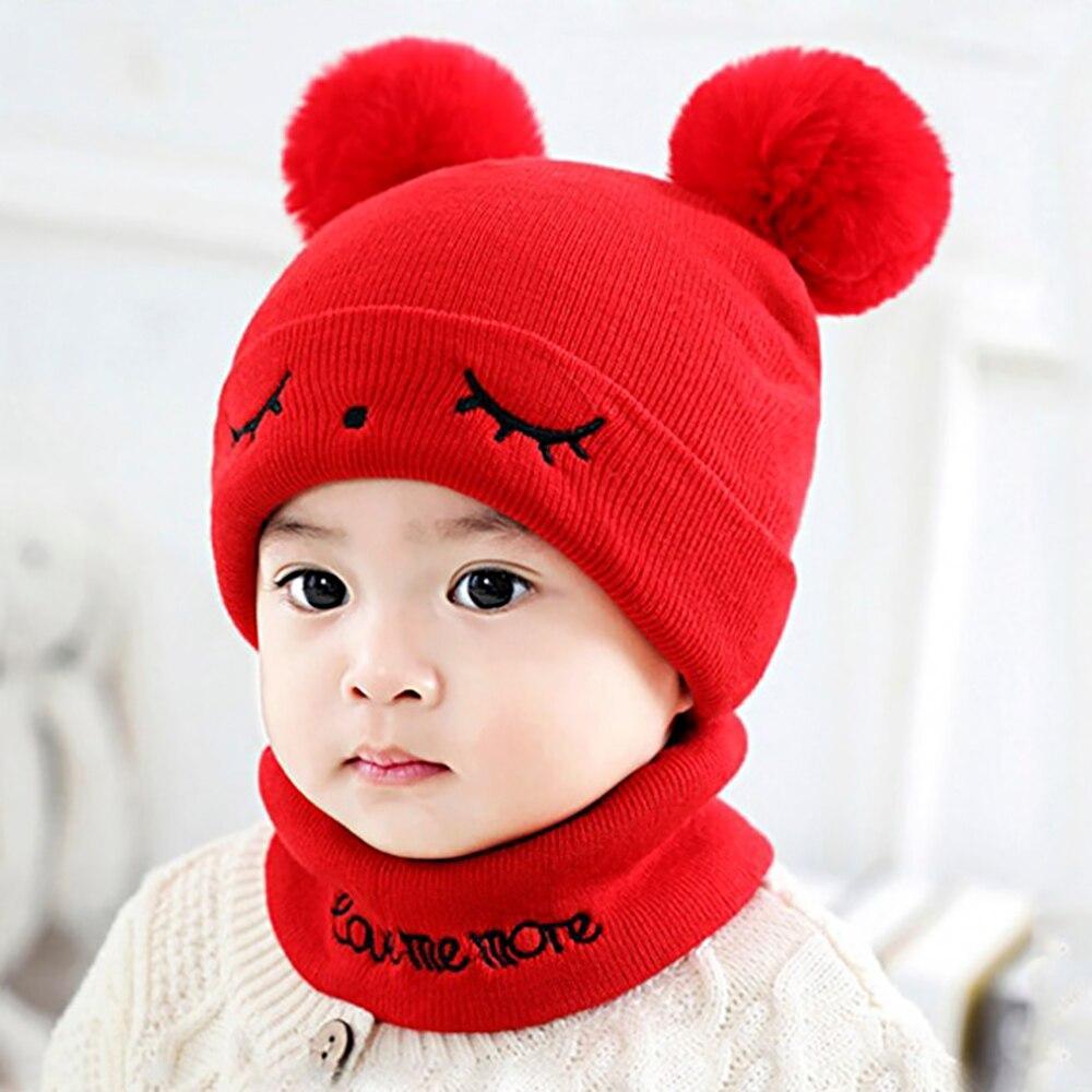 Winter Children Hat Bonnet Enfant Knitted Cute Baby Cap For Girls Boys 0-24 Months For Kids In Modern Bear Design Stevvex