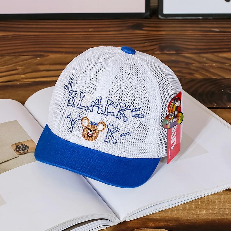 Luxury Summer Newborn Baby Sun Hat Cotton Beret Hat Cartoon Striped Bear Snapback Baseball Cap Baby Hats For girls and Boys Kids Stevvex